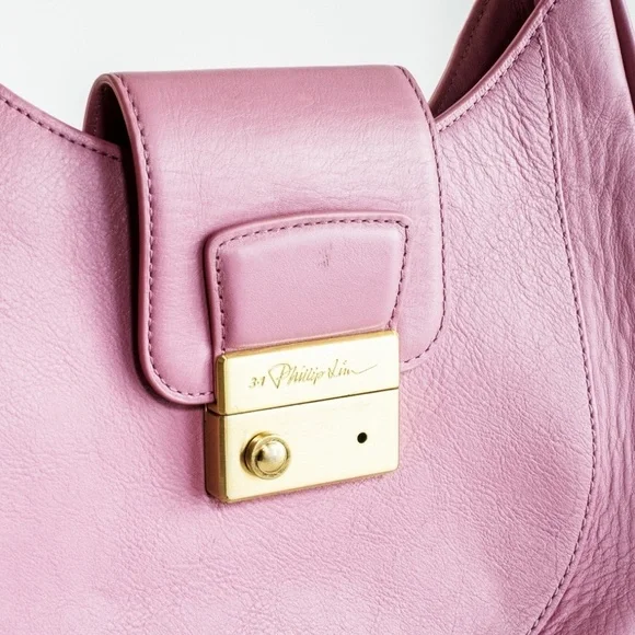 3.1 Phillip Lim Pashli Modern Hobo Bag Pink $750 Retail - Picture 10 of 11